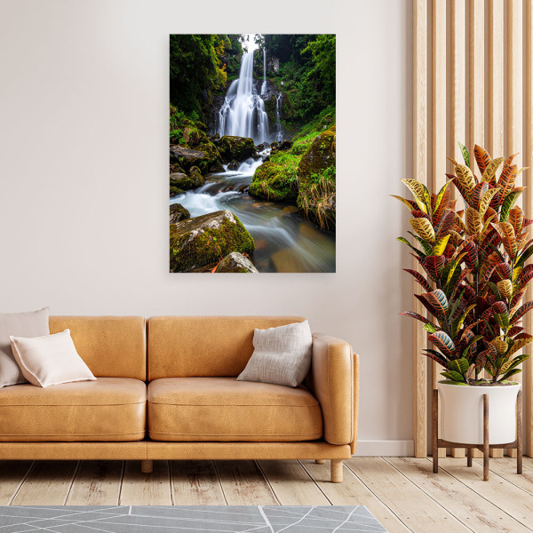 Obraz do salonu sypialni kuchni, Pejzaż wodospad góry natura 20x30