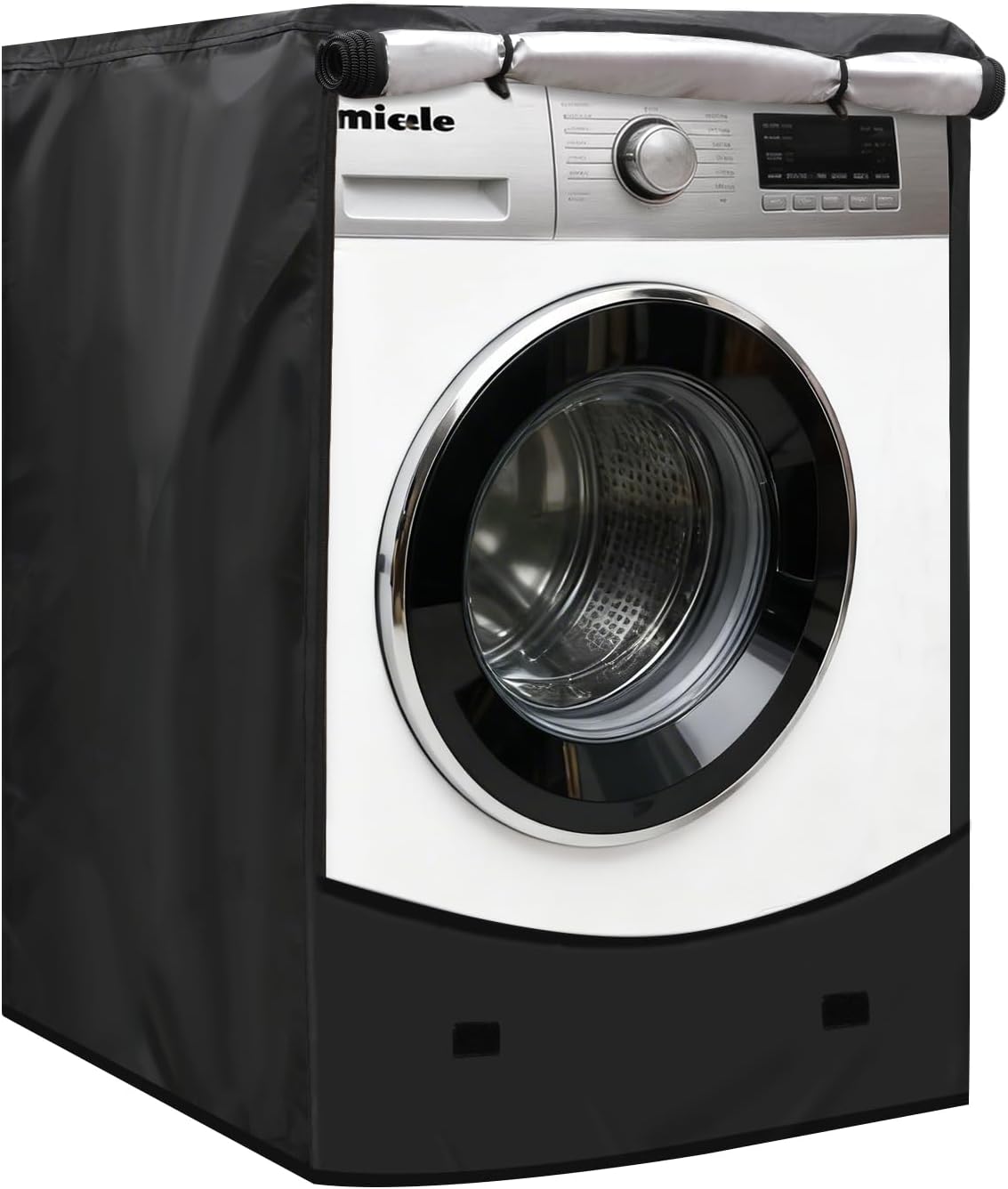 Washing Machine Cover - Heavy Duty Thick Oxford Fabric, Outdoor Waterproof/Dustproof/Anti-UV, Fits Most Front-Load Washer/Dryer, 33D x 29W x 39H-2Pcs