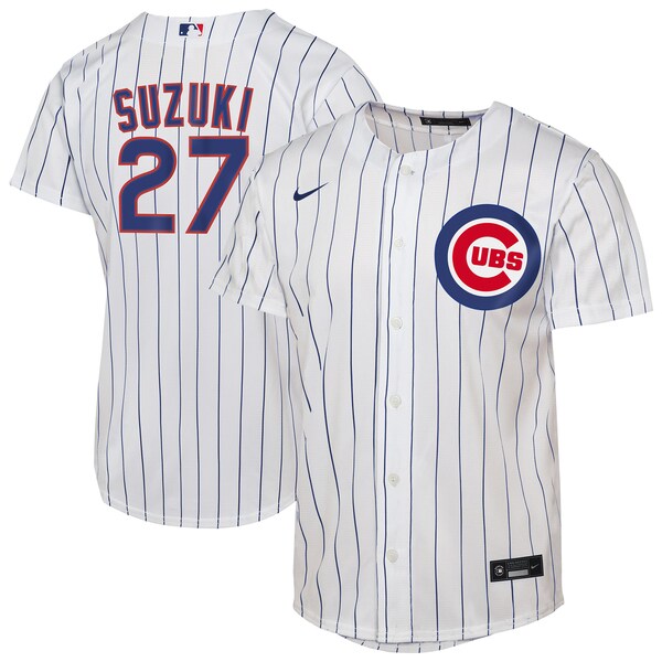 Seiya Suzuki Chicago Cubs Nike Youth Home Replica Player Jersey - White