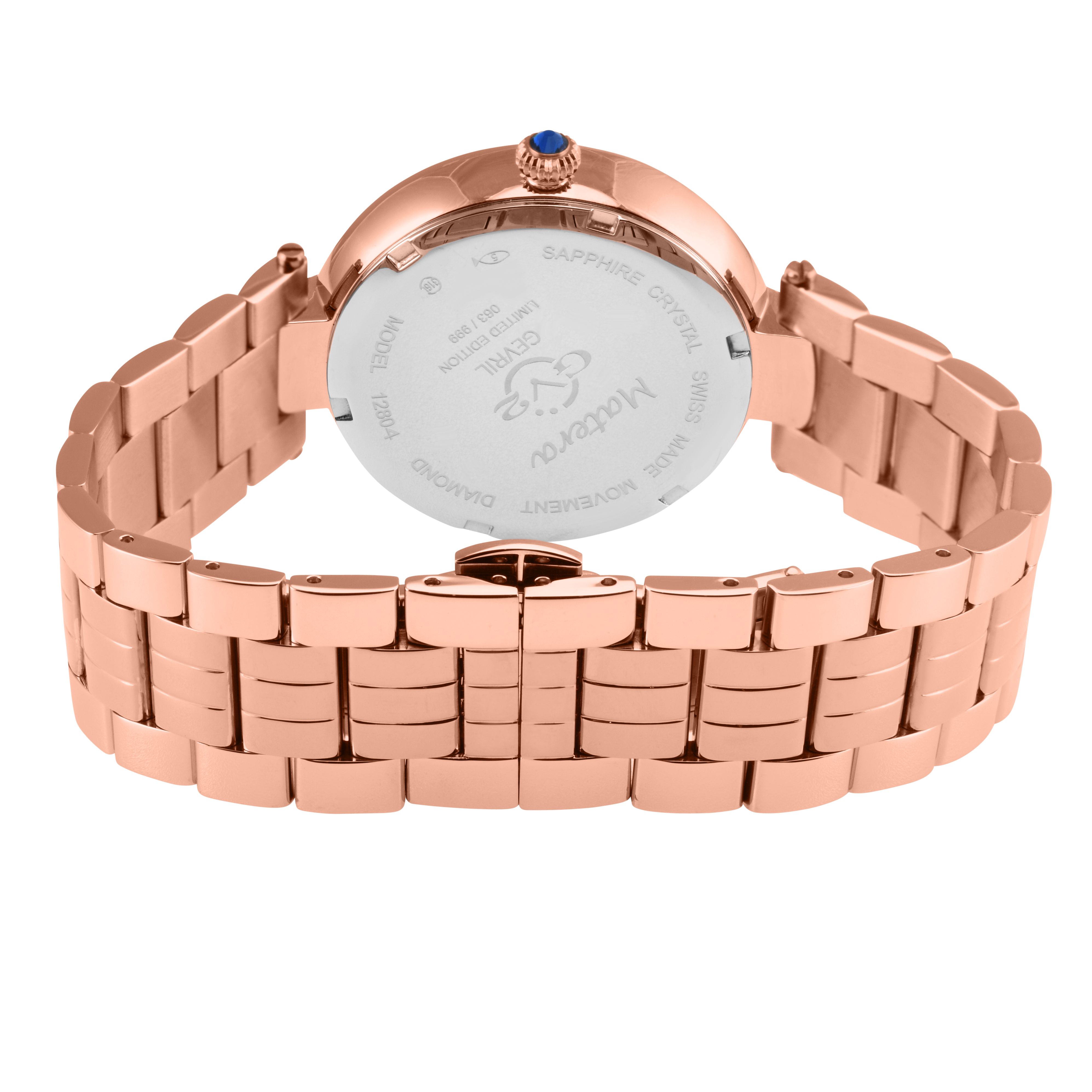 GV2 Matera, Swiss Quartz Watch, White MOP Dial, 316L Stainless Steel, and Sapphire Crystal
