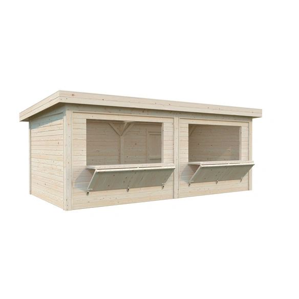 Marktstand »Lenna Set 311«, B x H x L: 588 x 245 x 300 cm, tauchgrundiert