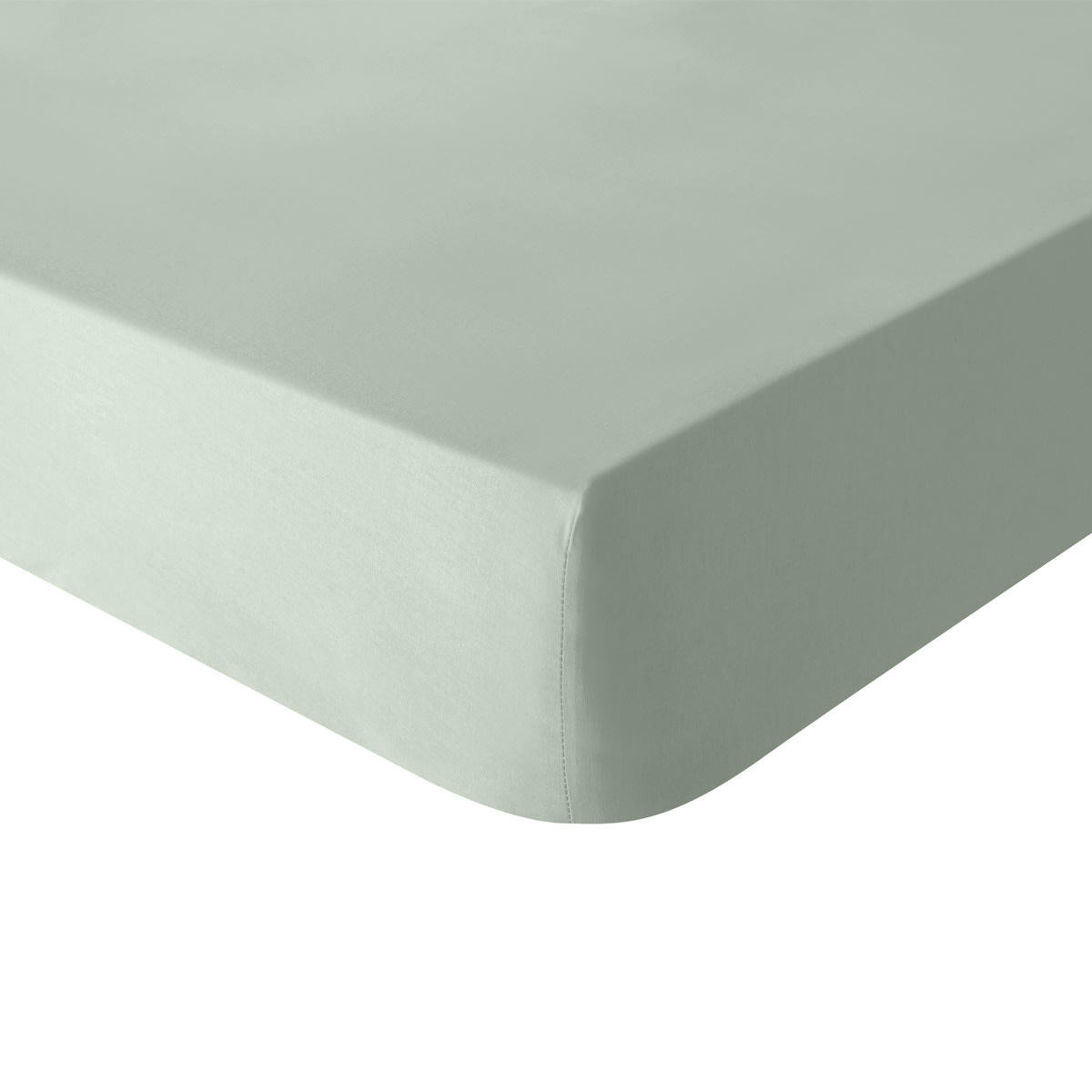 TOUT DOUX - Drap housse en coton vert 160x200