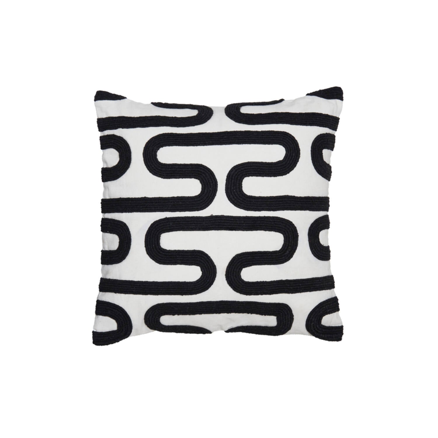 Light & Living kussen OSHAWA - 45x45cm - zwart
