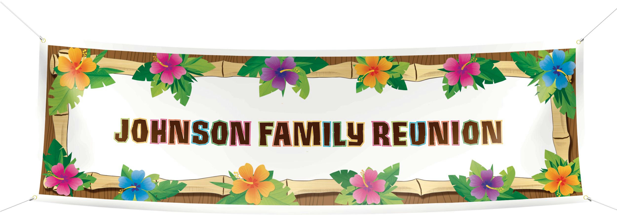 Personalized Luau Banner