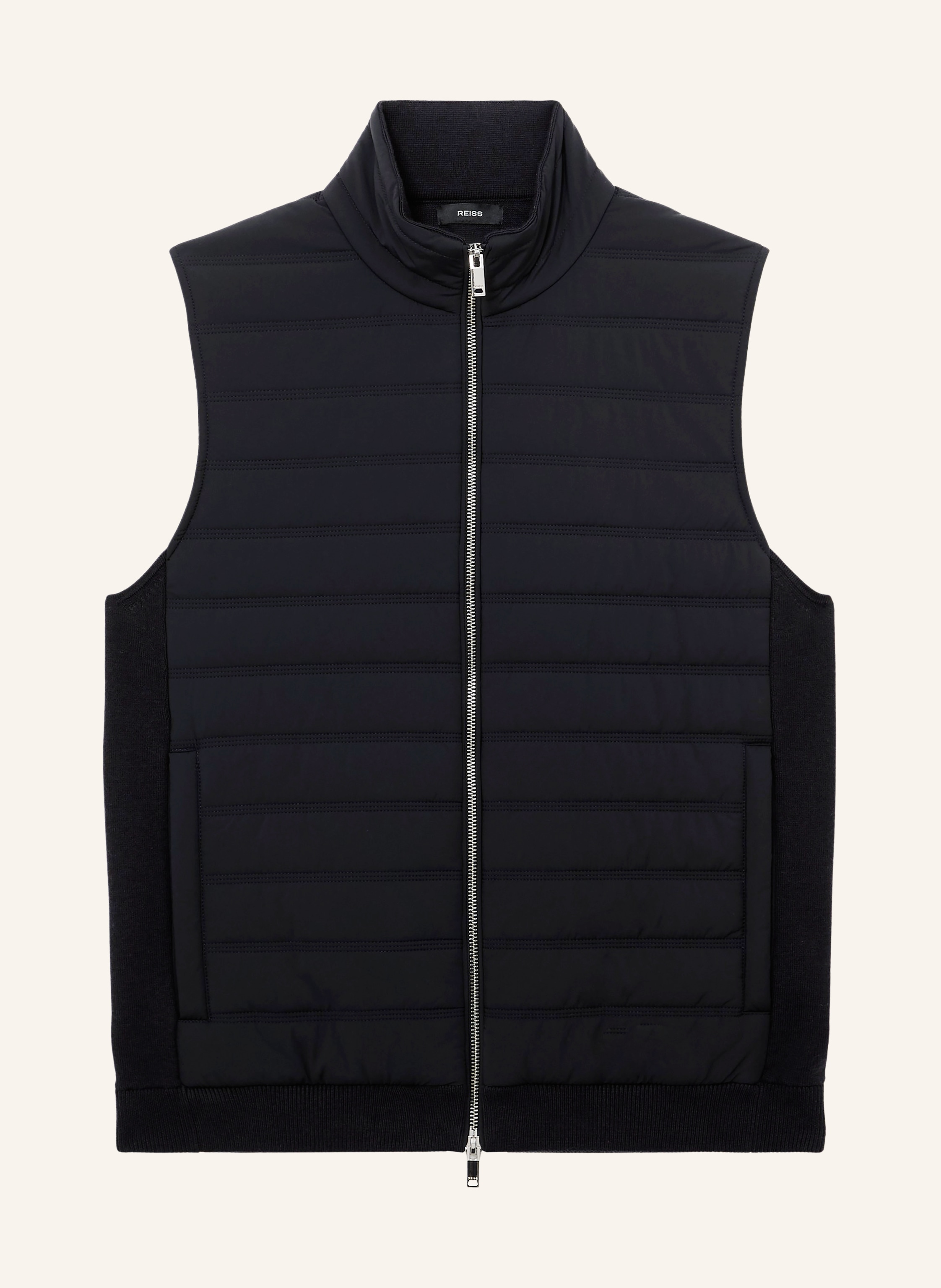 REISS Steppweste NEWFORD im Materialmix