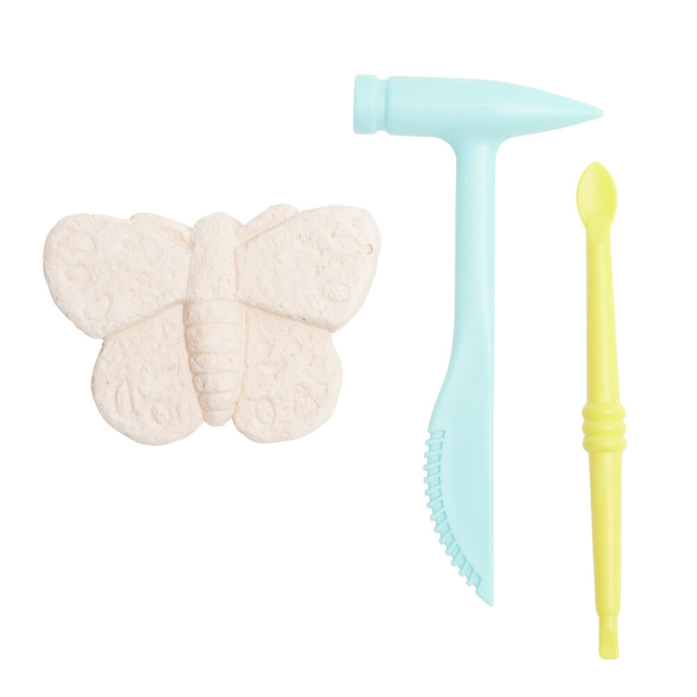 Jeu d'archéologie avec plâtre thème insecte 12x4xH19cm (2 modèles)