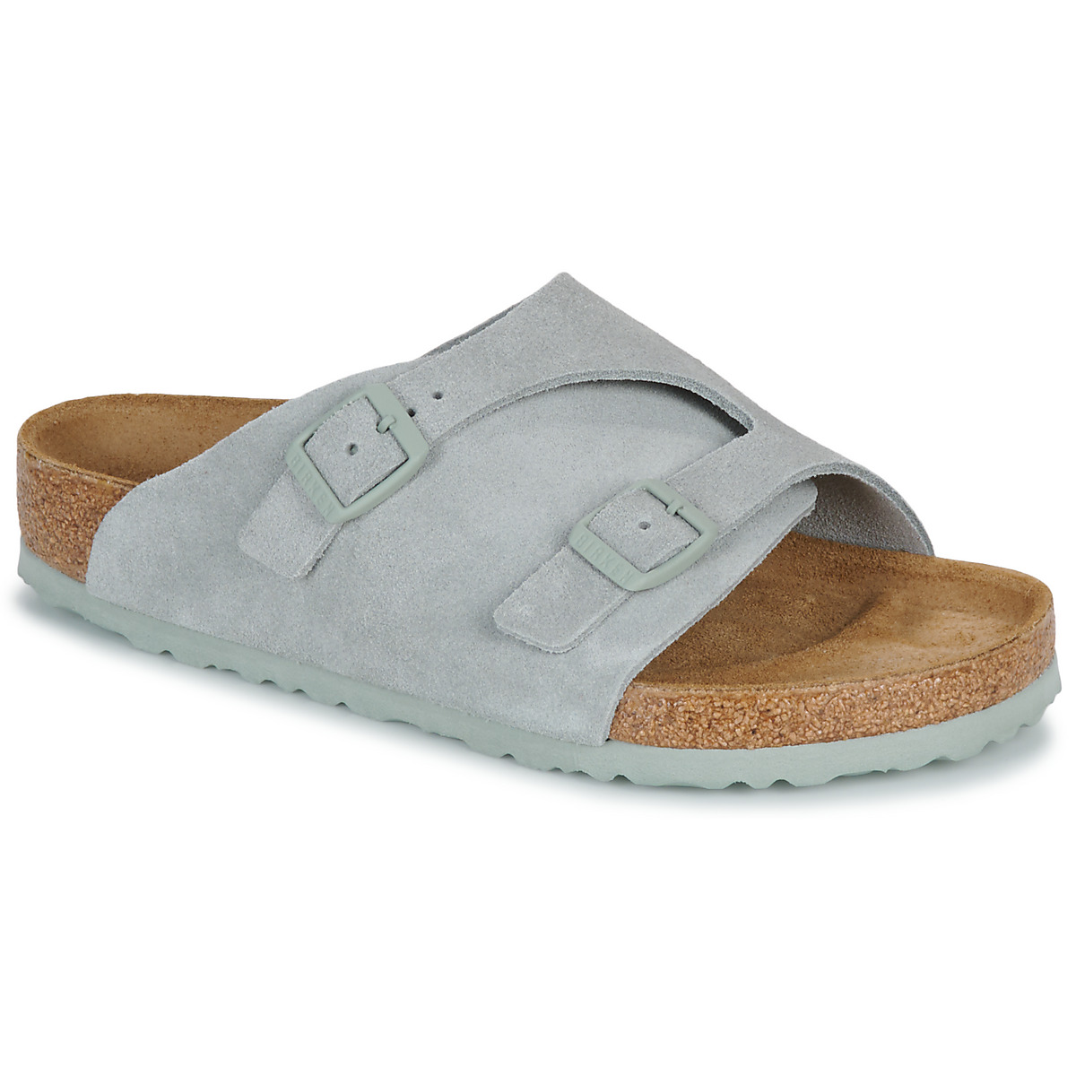 BIRKENSTOCK - Zu00fcrich - Suede / Pure / Sage / Regular