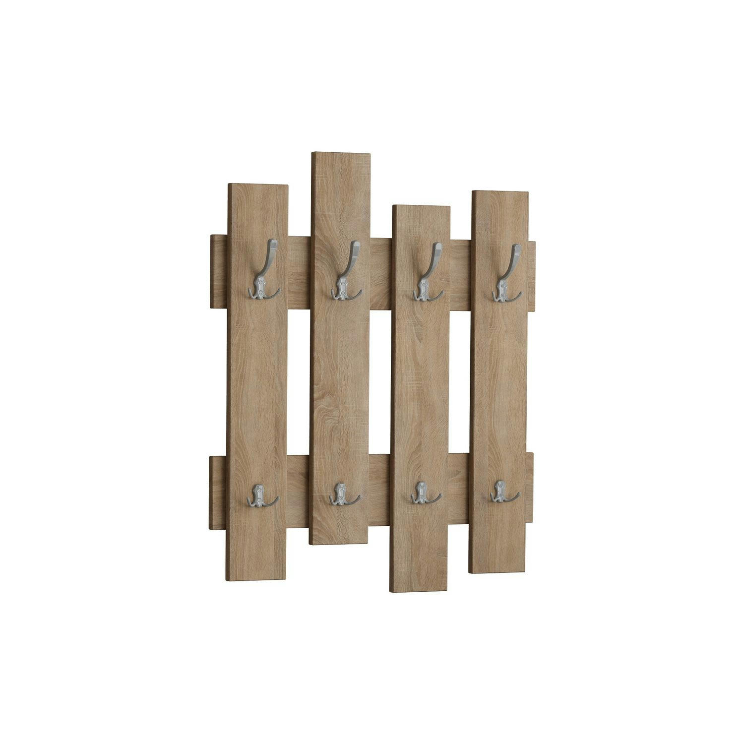 WAVE - Porte manteau 8 accroches l.79 cm marron
