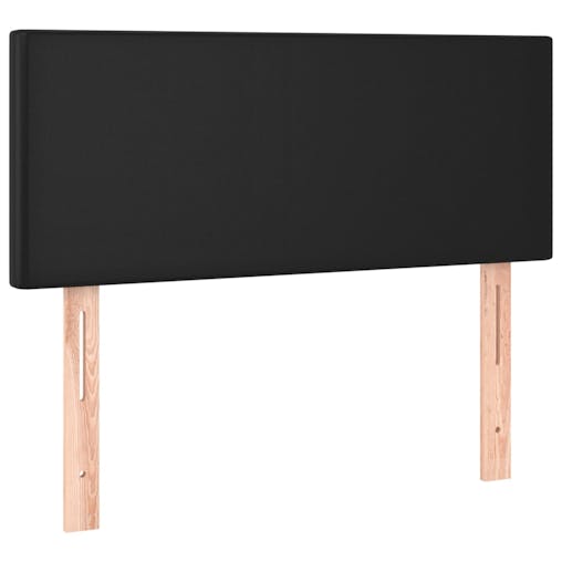 NNEVL LED Headboard Black 100x5x78/88 cm Faux Leather