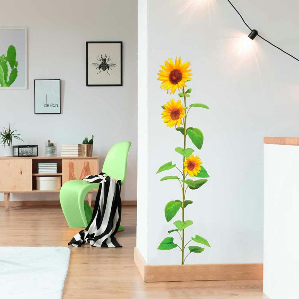 TOURNESOL - Stickers muraux tournesol 66,3x17cm