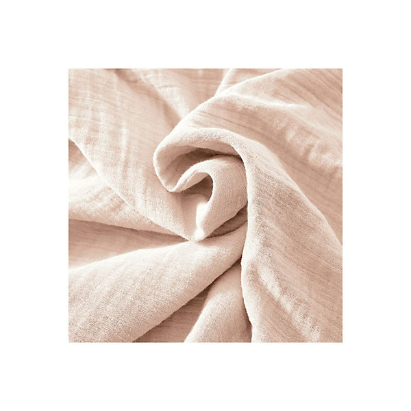 OUREA - Nappe Ronde 180cm Gaze de Coton Guimauve