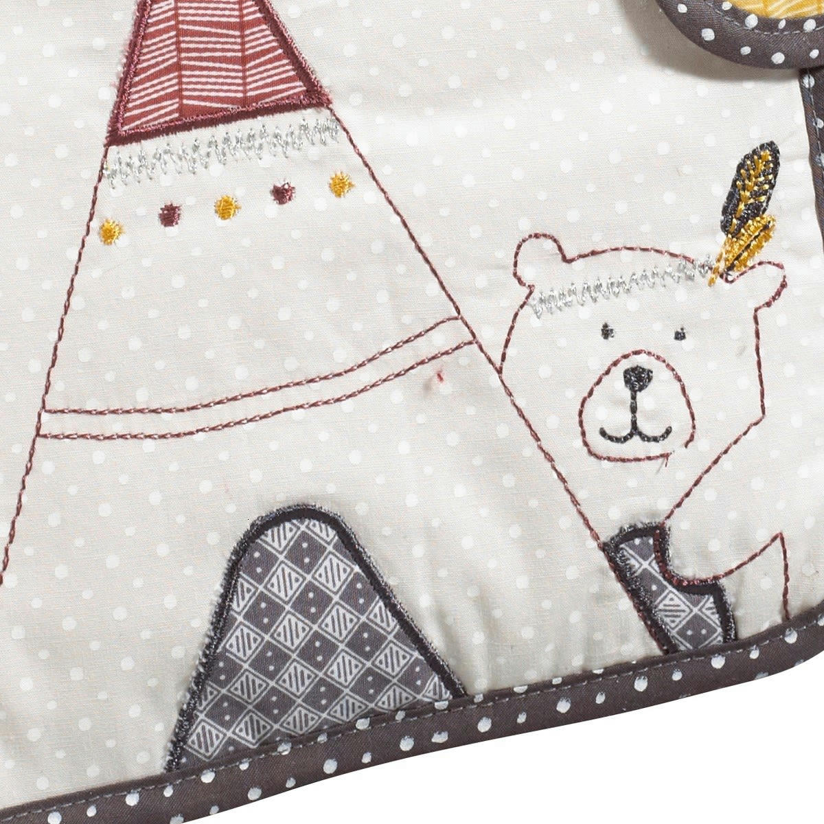 TIMOUKI - Protège carnet de santé en coton beige