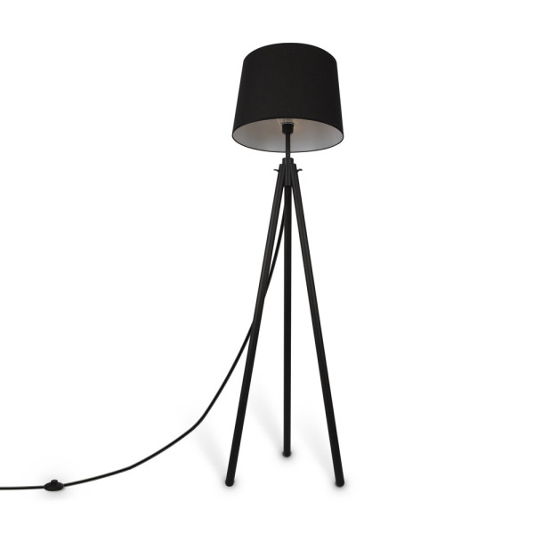 Lampa podłogowa czarna CALVIN 1xE27x60W wym:161,5x60,7x60,7cm Maytoni
