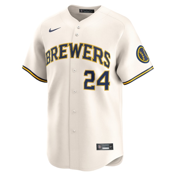 William Contreras Milwaukee Brewers Nike Alternate Limited Player Jersey - Cream