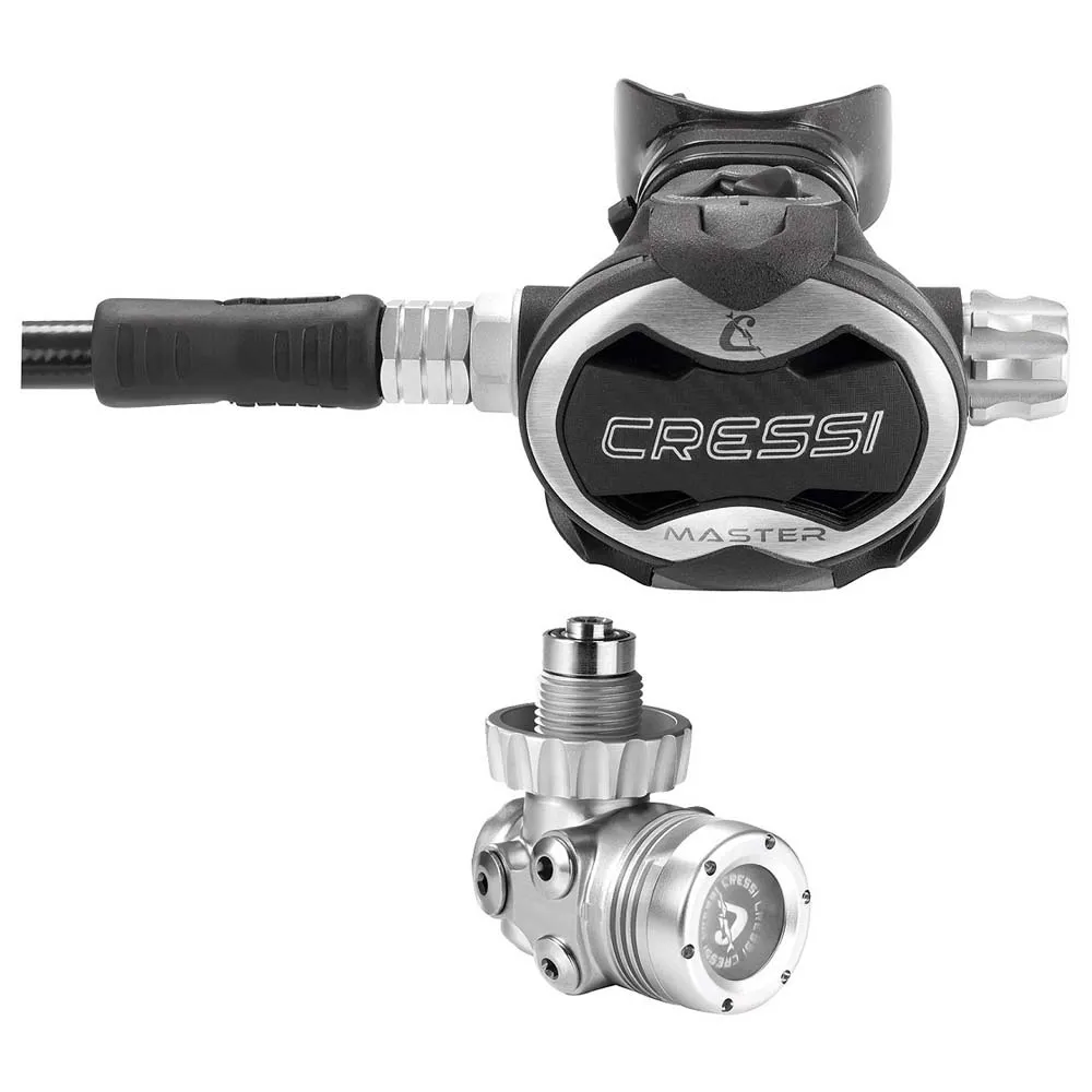 Cressi Master Chrome T10 SC DIN 300 diving regulator set