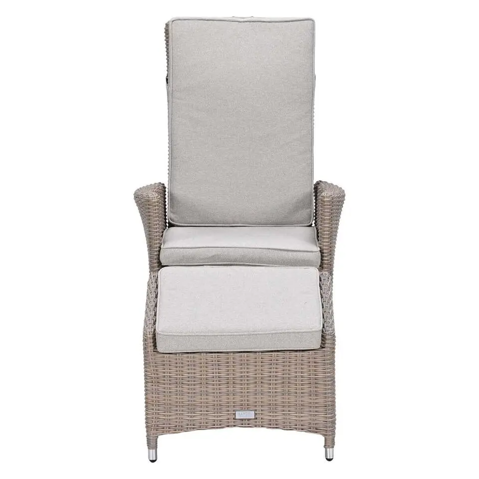 Garden Impressions Collin loungestoel incl. voetenbank - vint. willow