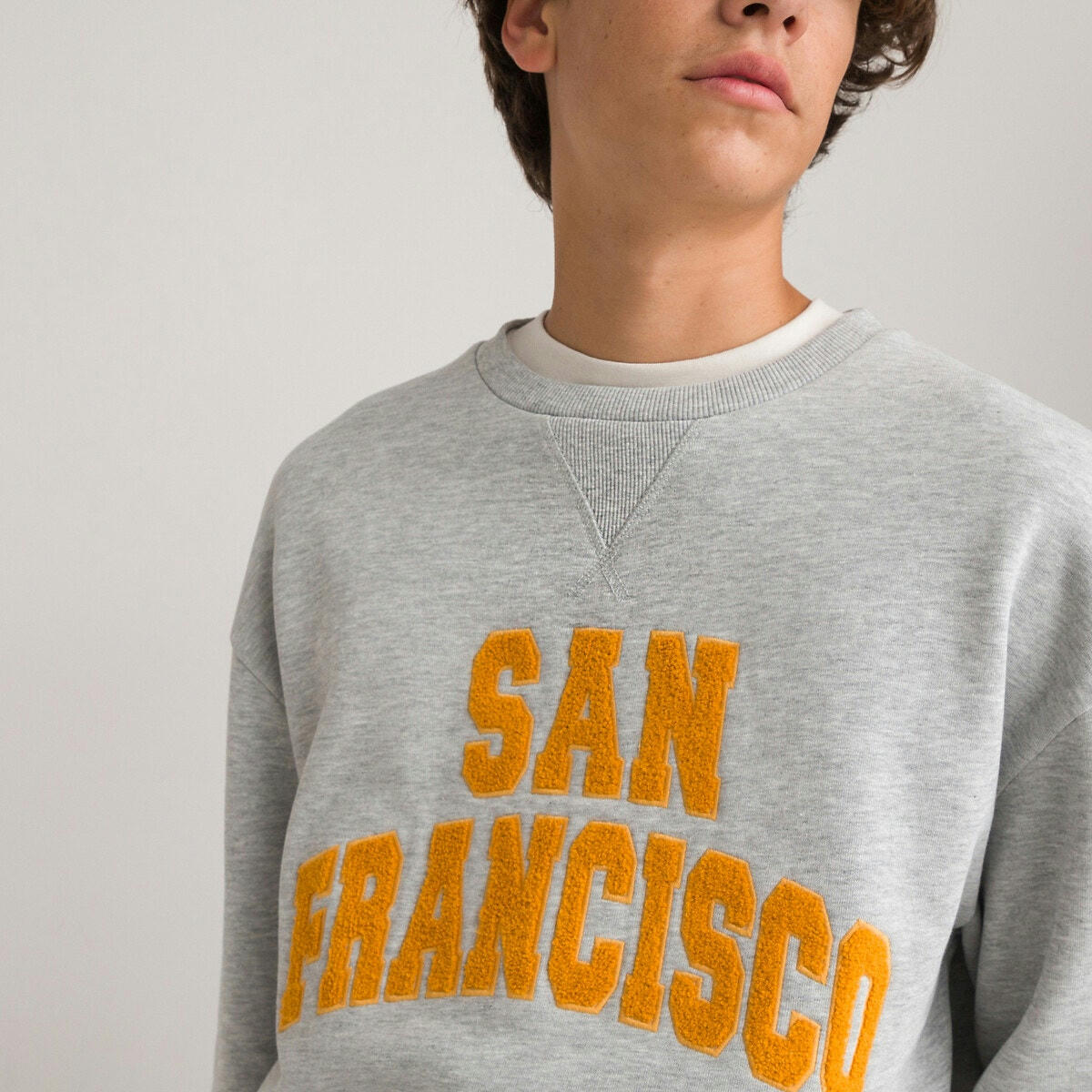 Sweat col rond en molleton, motif San Francisco