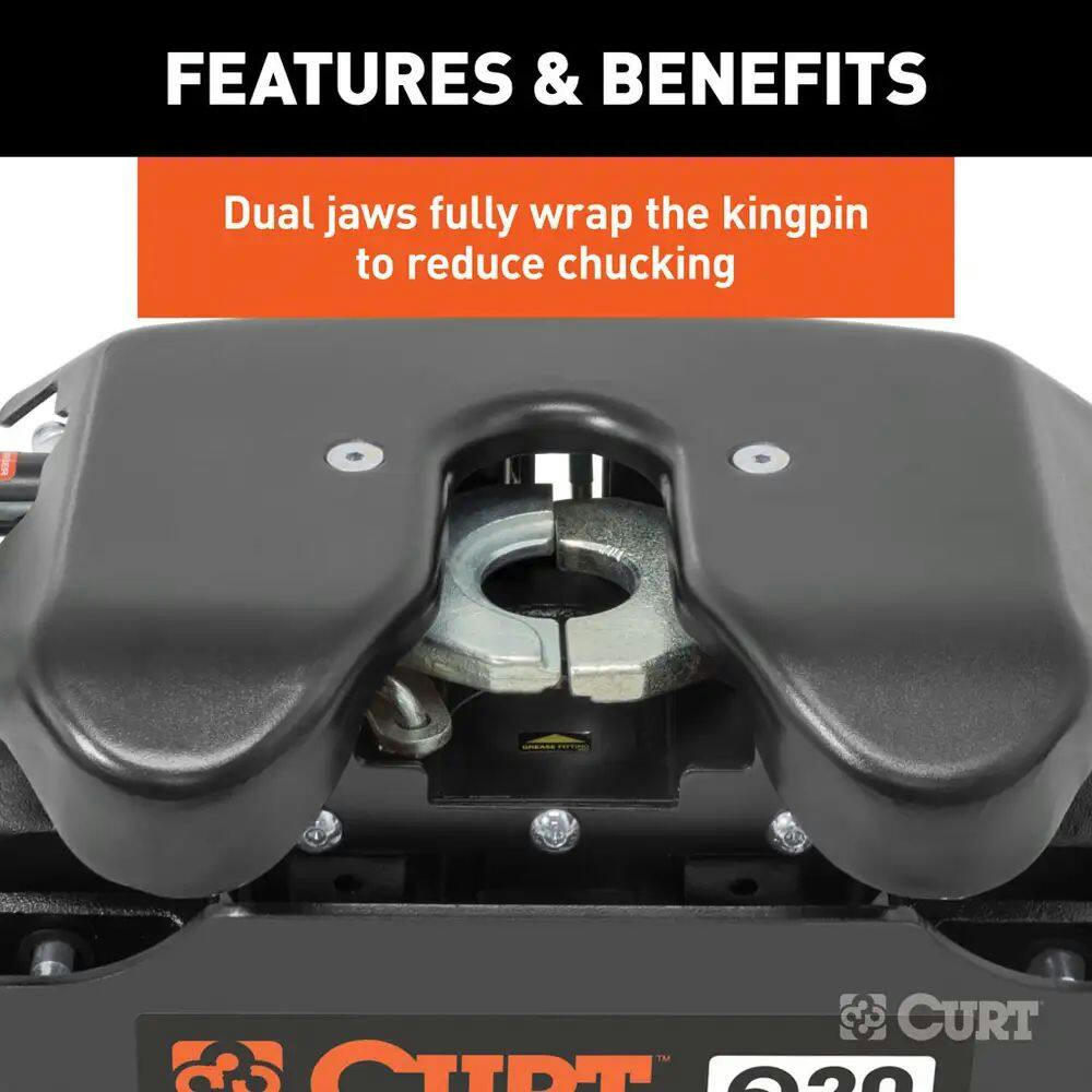CURT Q20 5th Wheel Hitch, 20,000-lb