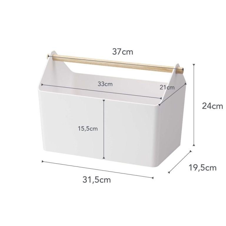Yamazaki Opbergbox met handvat - Favori - Wit