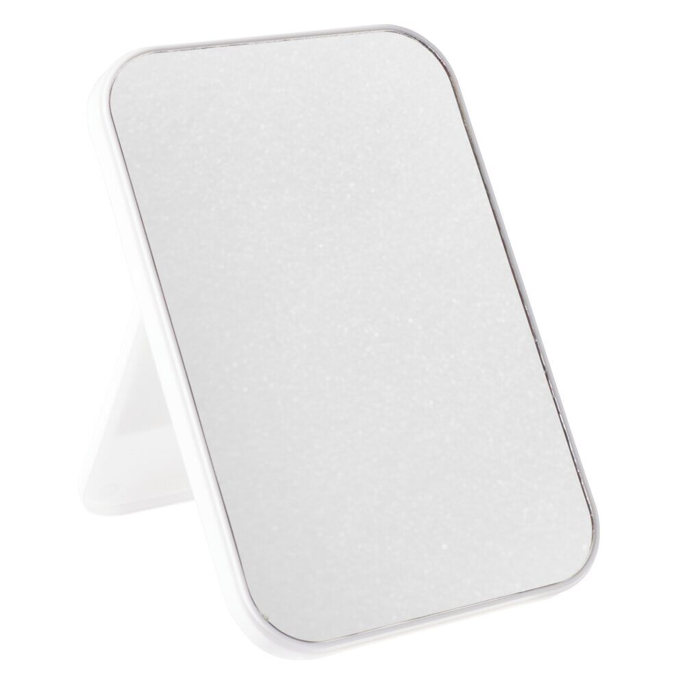 Miroir sur pied blanc 15x10xH15cm