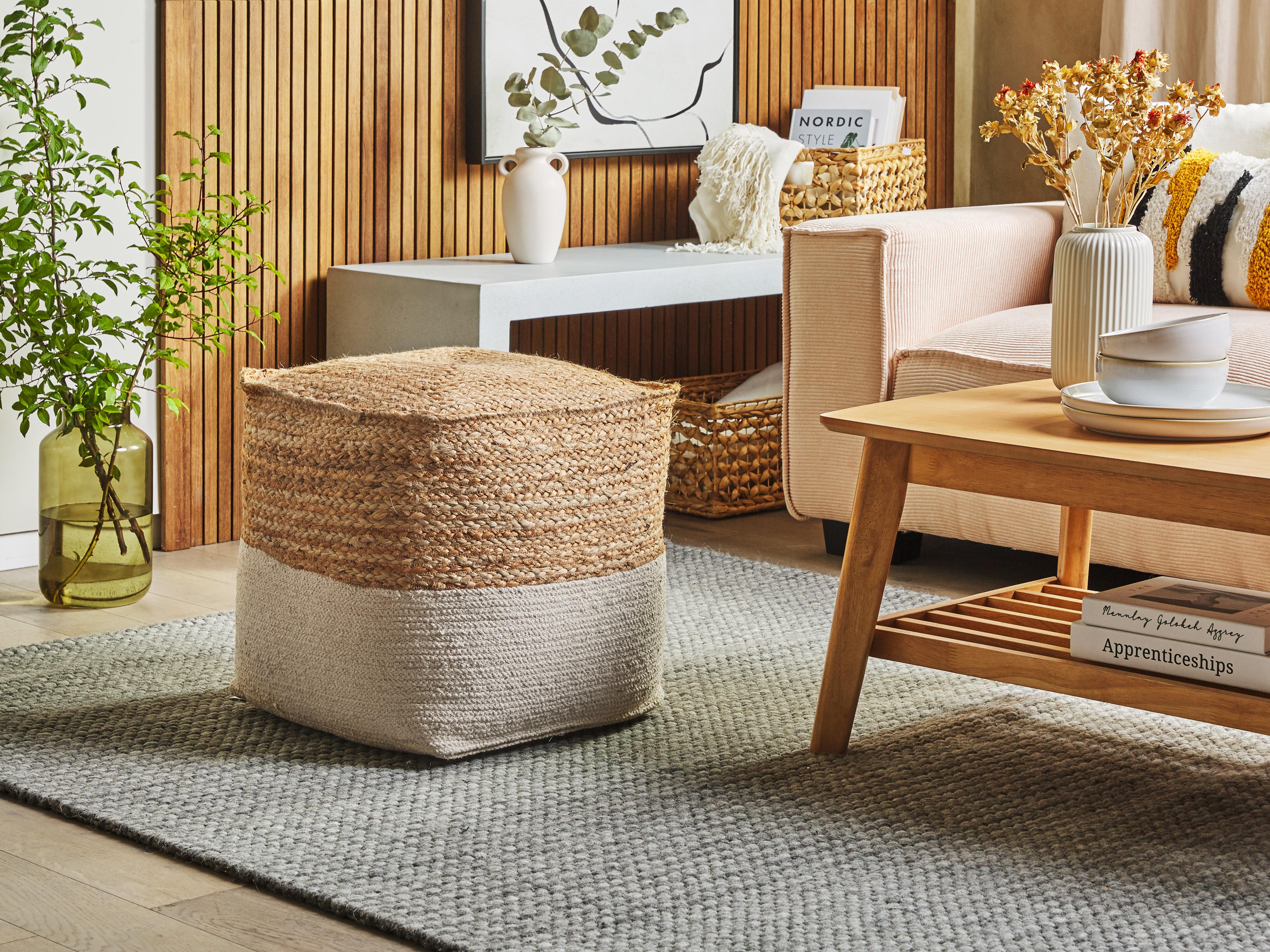 Pouffe KIRAMA Jute Beige