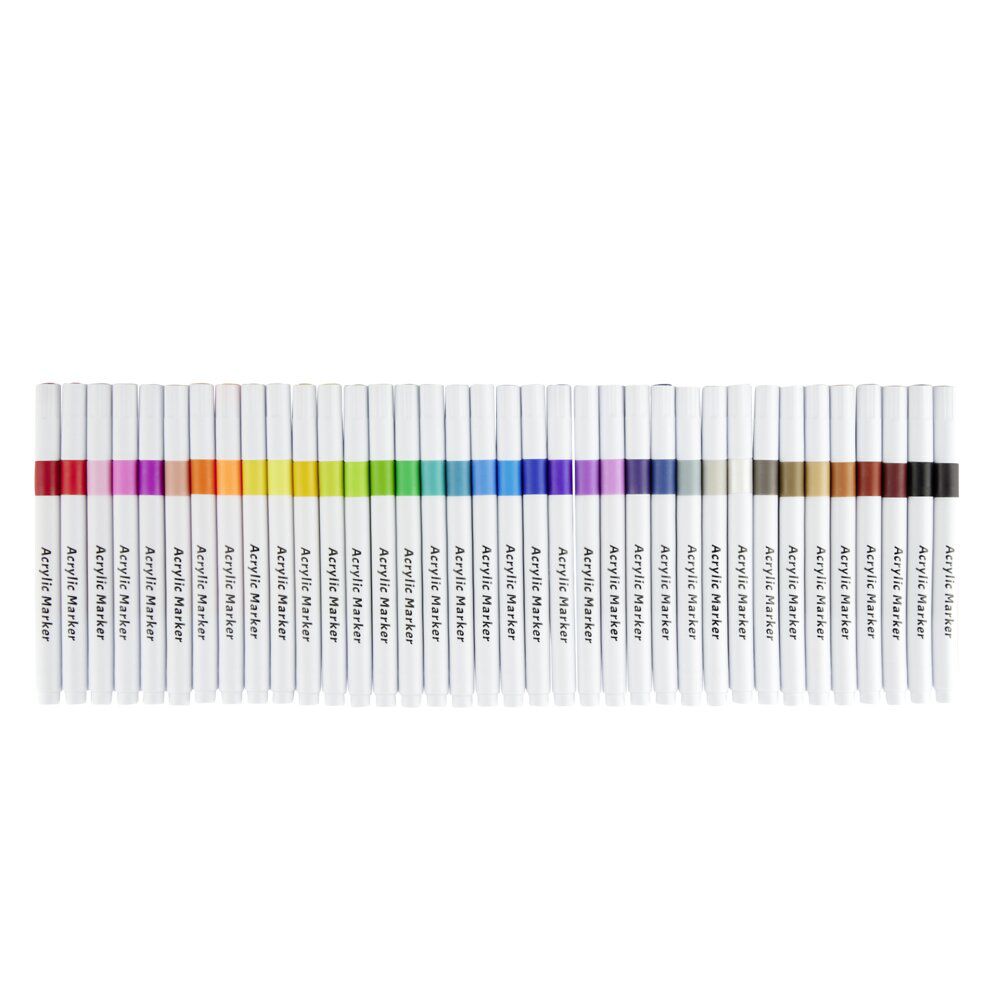 Marqueur acrylique x36 dans pot