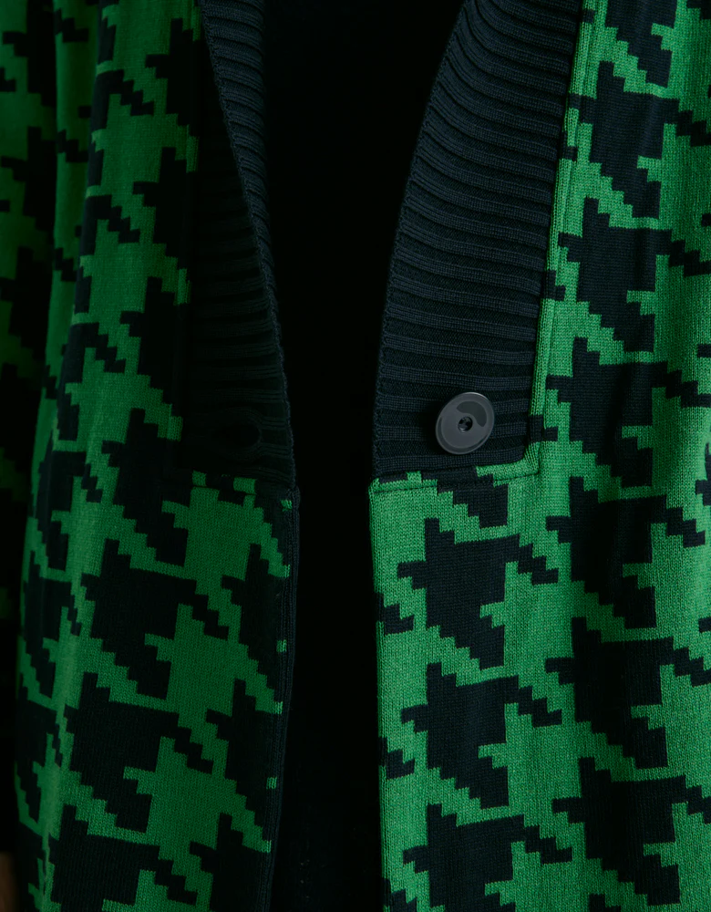 Manteau maille jacquard en laine mérinos NIELLE/88018/861