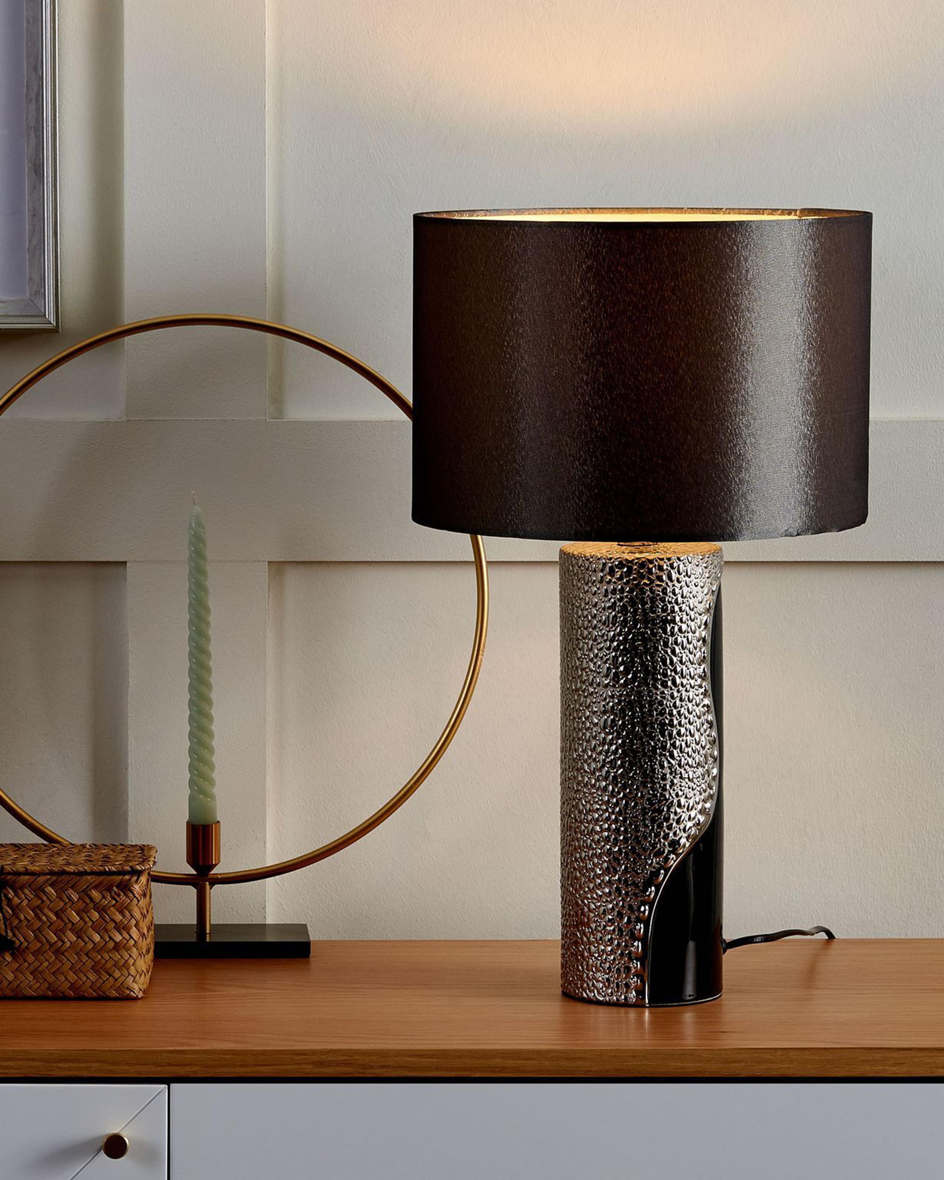 Table Lamp AIKEN Porcelain Black