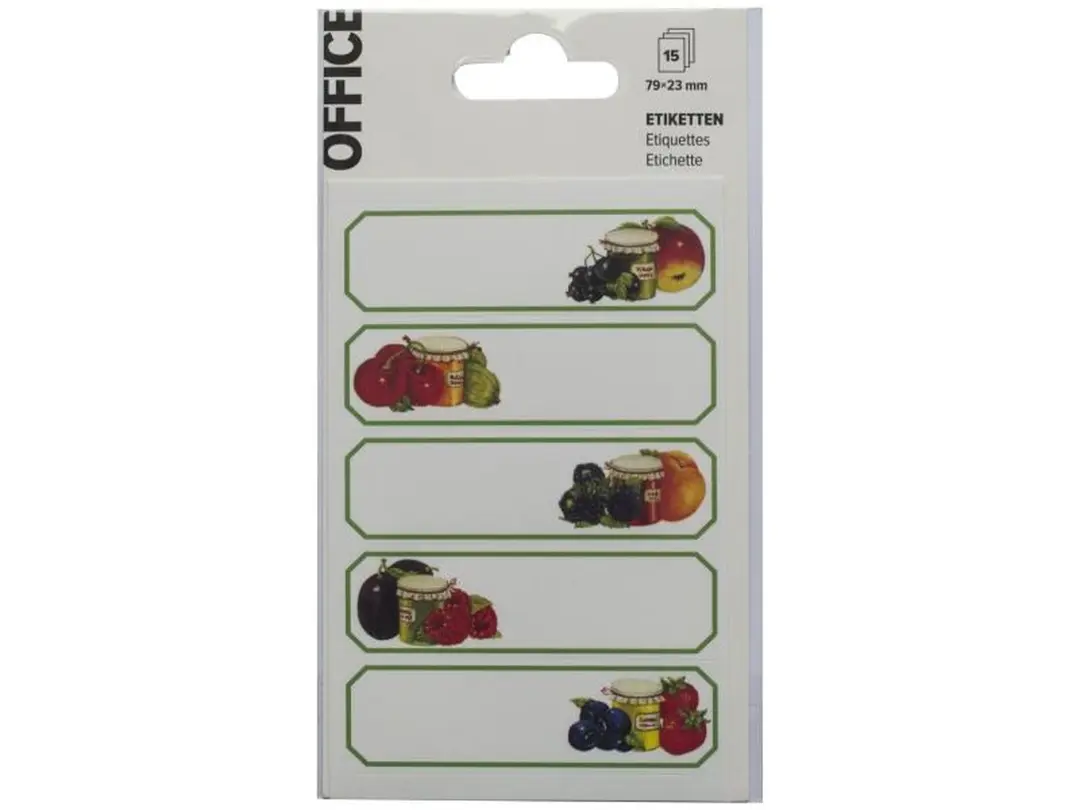 Etiketten 15er-Set Office Universal