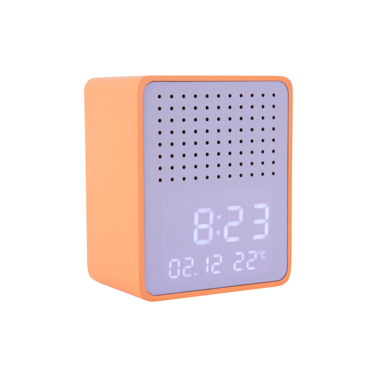 Karlsson wekker Funky Vibes - oranje - 9.5x6.5x11.5cm