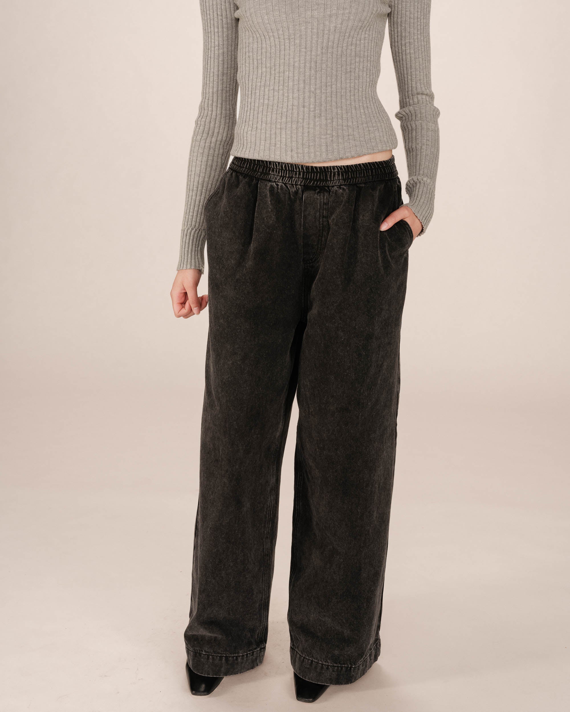Jean baggy black washed Sacha
