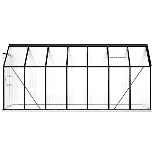 NNEVL Greenhouse with Base Frame Anthracite Aluminium 8.17 m&sup2;