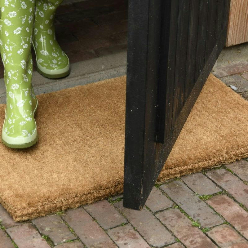 - Paillasson épais en fibres de coco rectangulaire