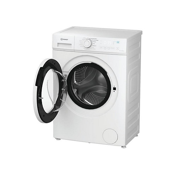 Lave-linge hublot INDESIT IMA762MYTIMEFR - 7 kg - Induction - 1200 trs/min - Push&Go - Classe A - Blanc