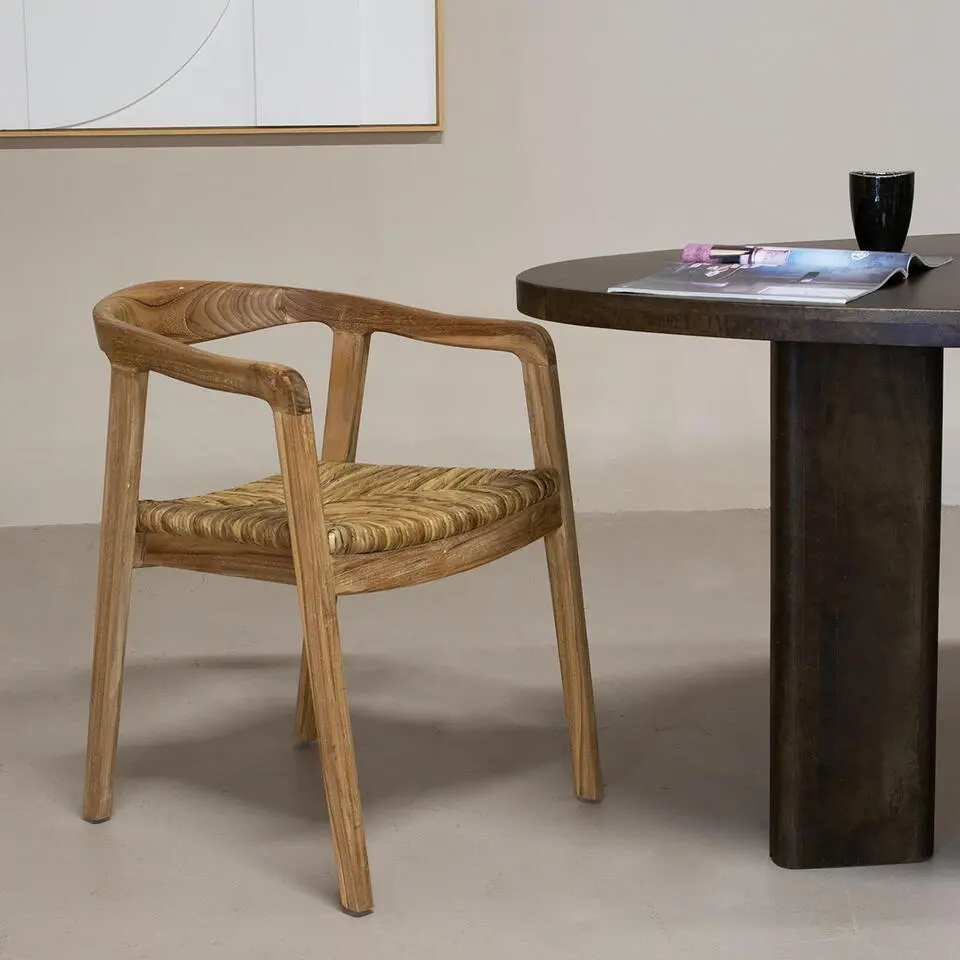 Eetkamerstoel Teakhout - Landelijk - Stoel Lenn - Set van 2