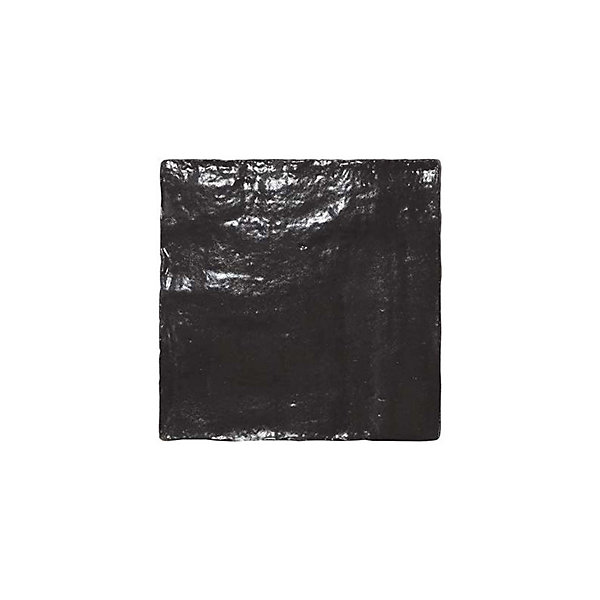 Carrelage mur effet zellige bejmat satiné noir 10x10 cm MALLORCA BLACK