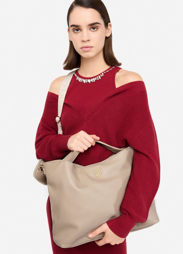 Tote bag media con charm