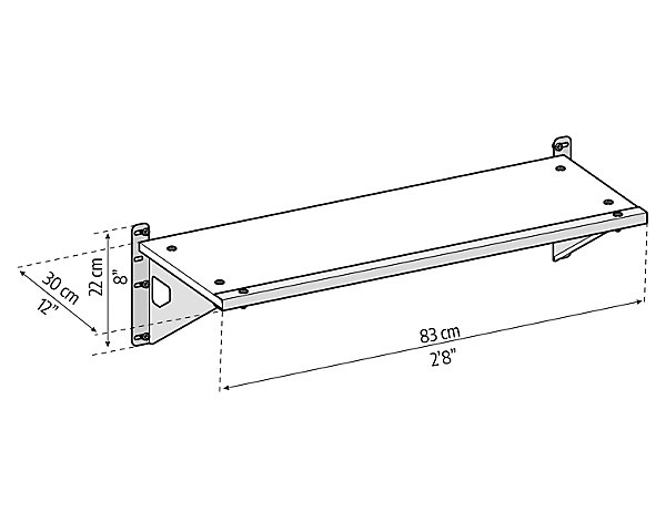 Etagère Skylight pour abri de jardin Palram 84,7 x 30 cm