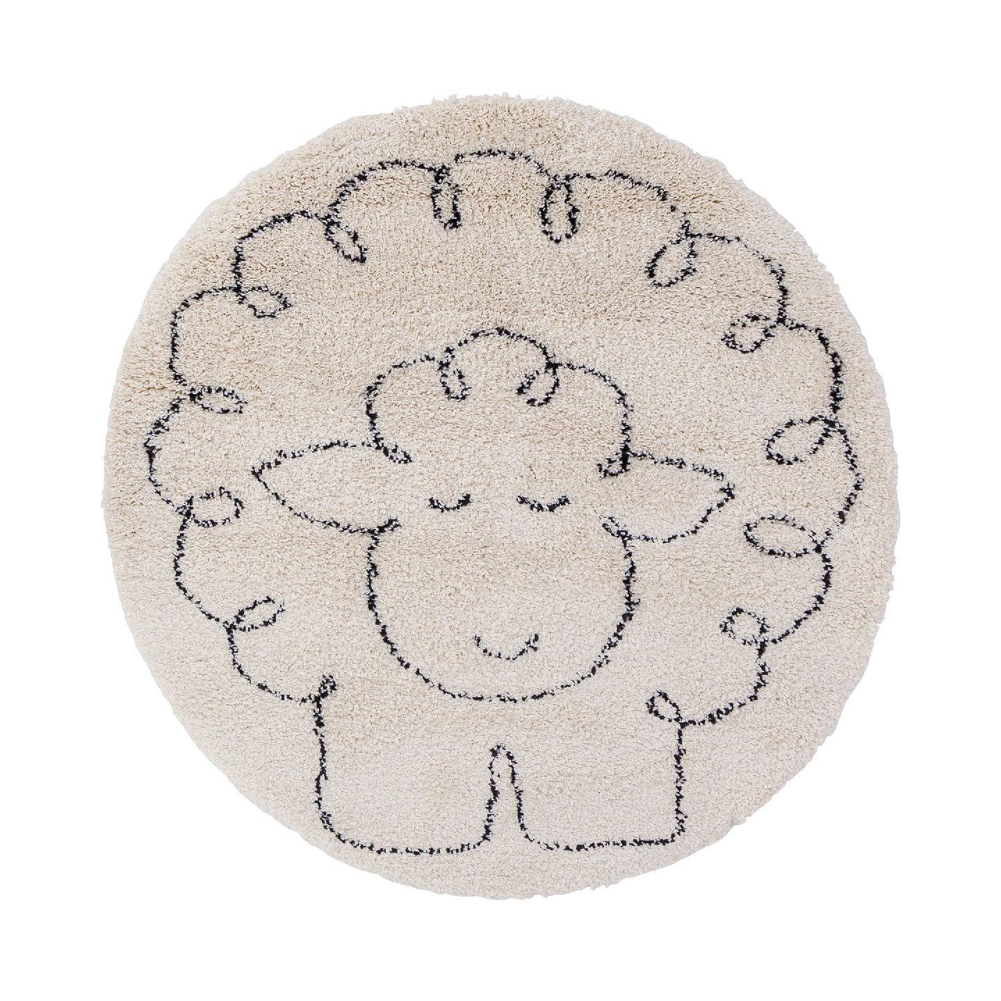 AFK Living vloerkleed Klein Schaapje - voor kinderen - beige