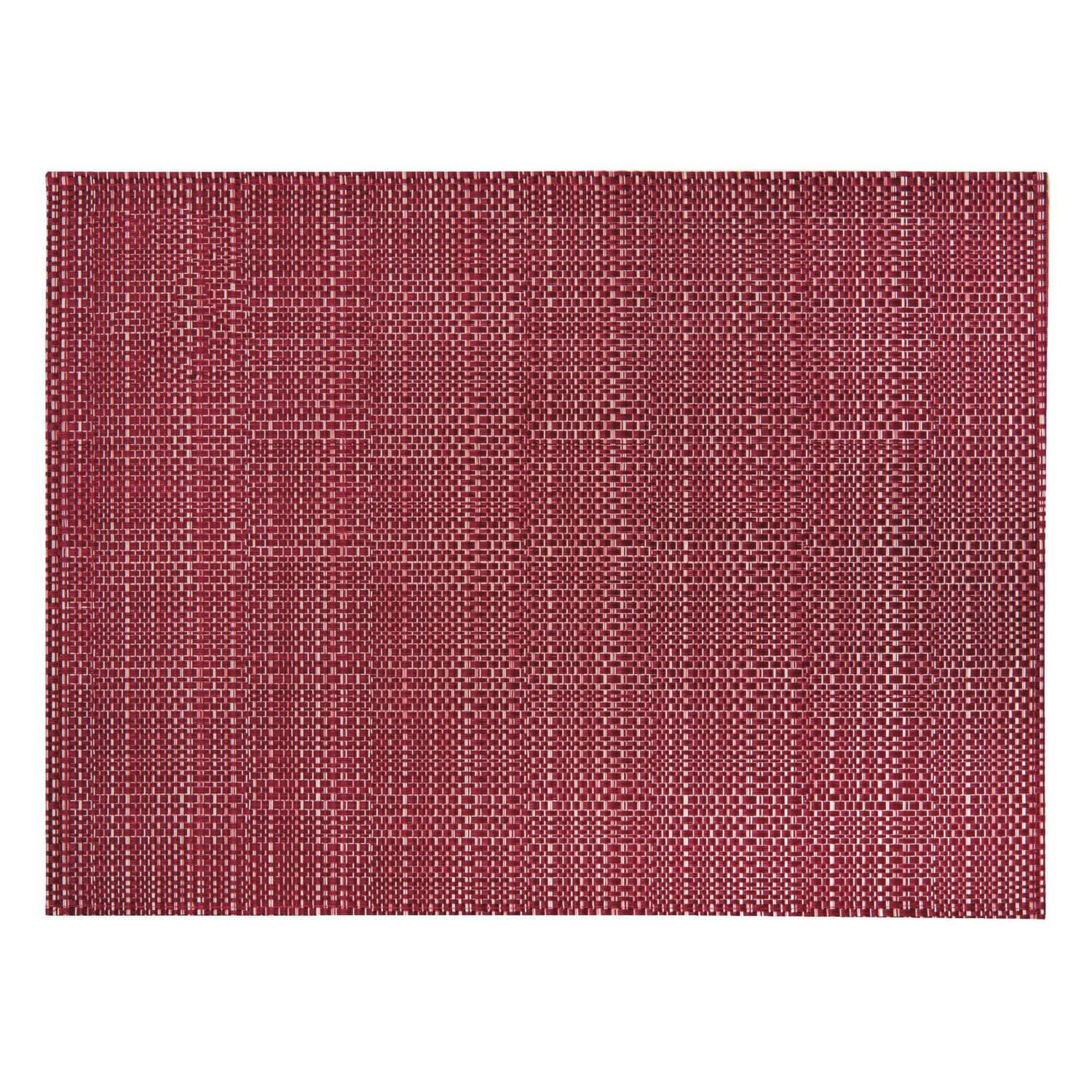 CANNA - Set de table  en polyester lie de vin 33 x 45