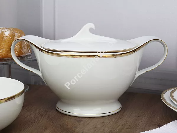 Serwis obiadowy na 12 osób (45 el.) Bogucice - Cleopatra Gold Plus 1175