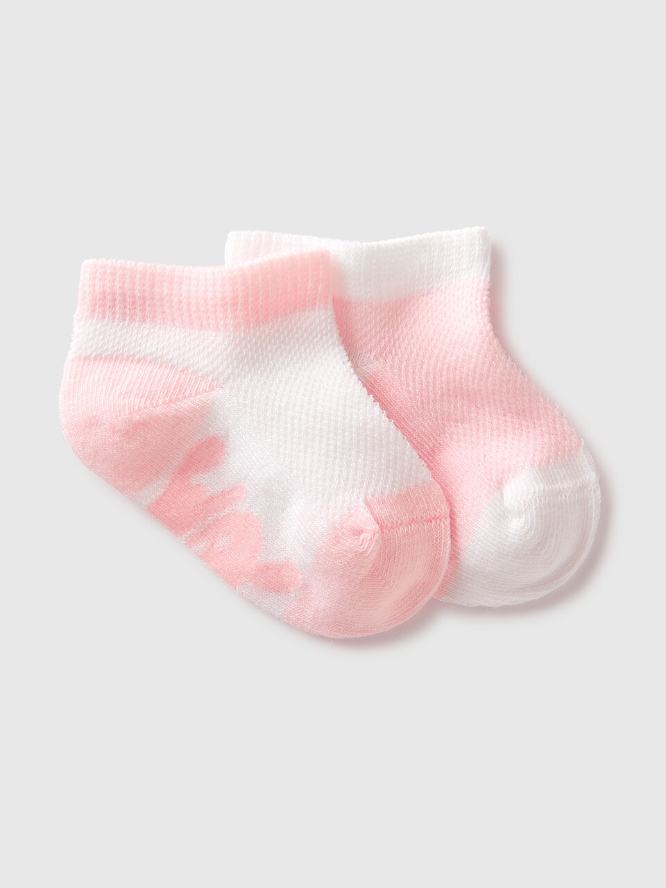 Two-tone short sock set