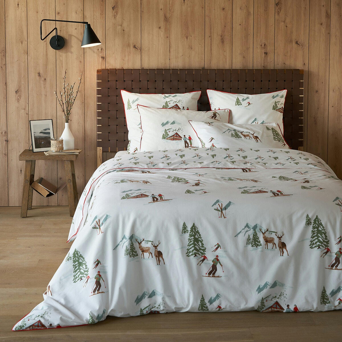 Drap plat en percale de coton, St Moritz