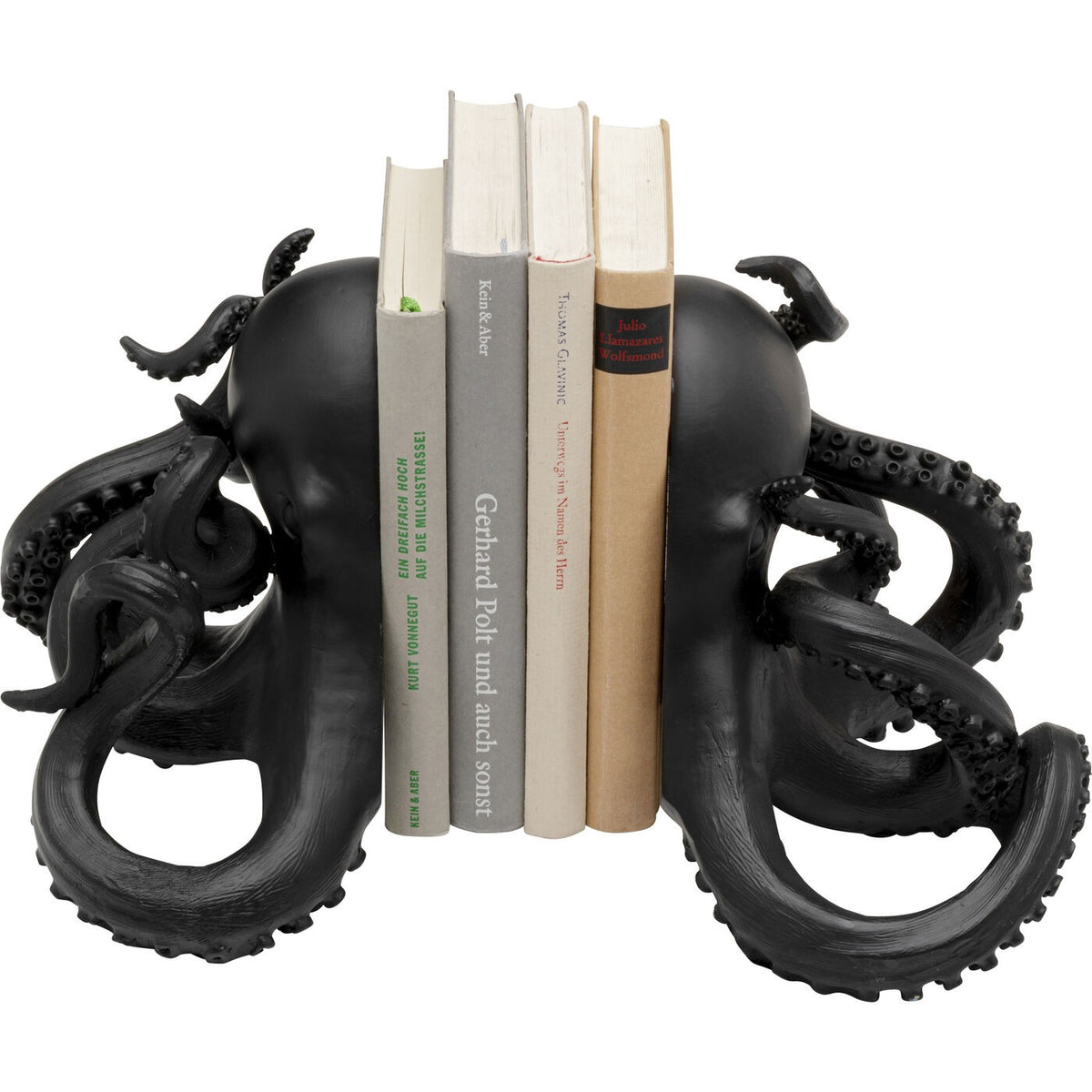 Kare Design Boekensteun octopus zwart (2/Set)