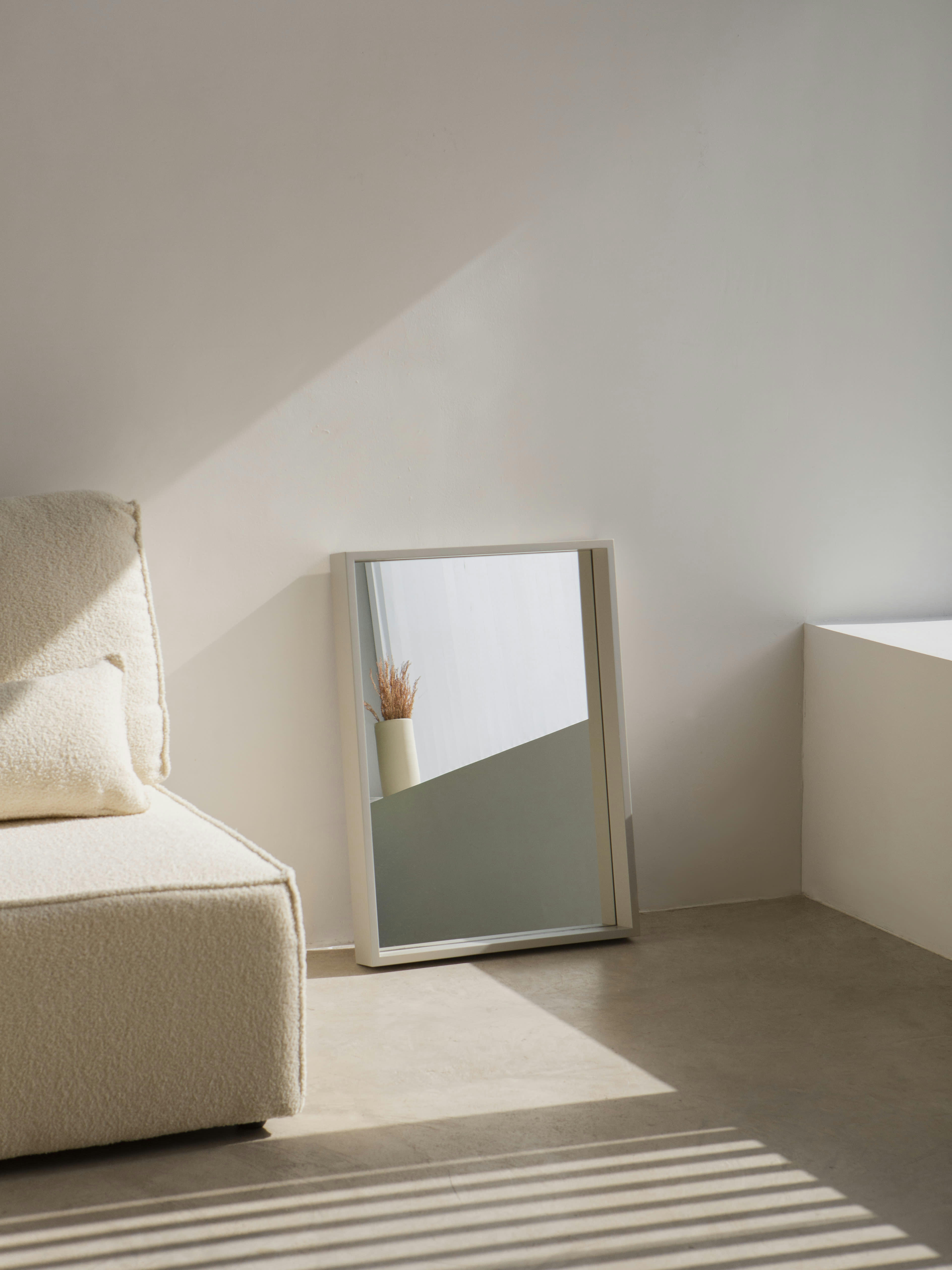 NIKO - Miroir en MDF 73,5x53,5cm Taupe