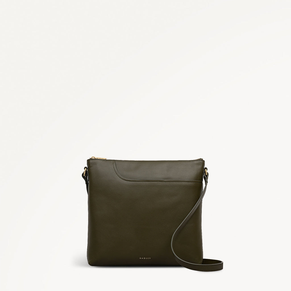 Pockets - Large Ziptop North-South Cross Body Bag
