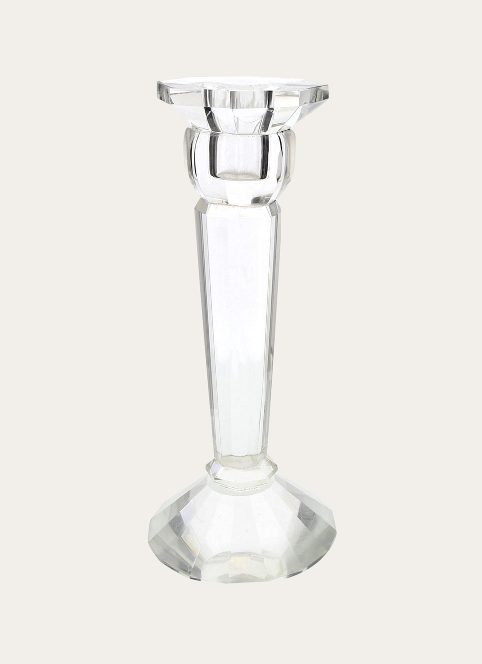 CHANDELIER EN VERRE EFFET CRISTAL TRANSPARENT