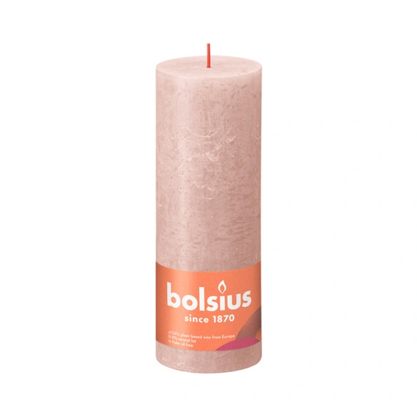 Stumpenkerze »Shine-Collection«, rosa, 4 Stück