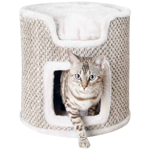 Katzen-Spielstamm »Ria«, für Katzen, lichtgrau, grau