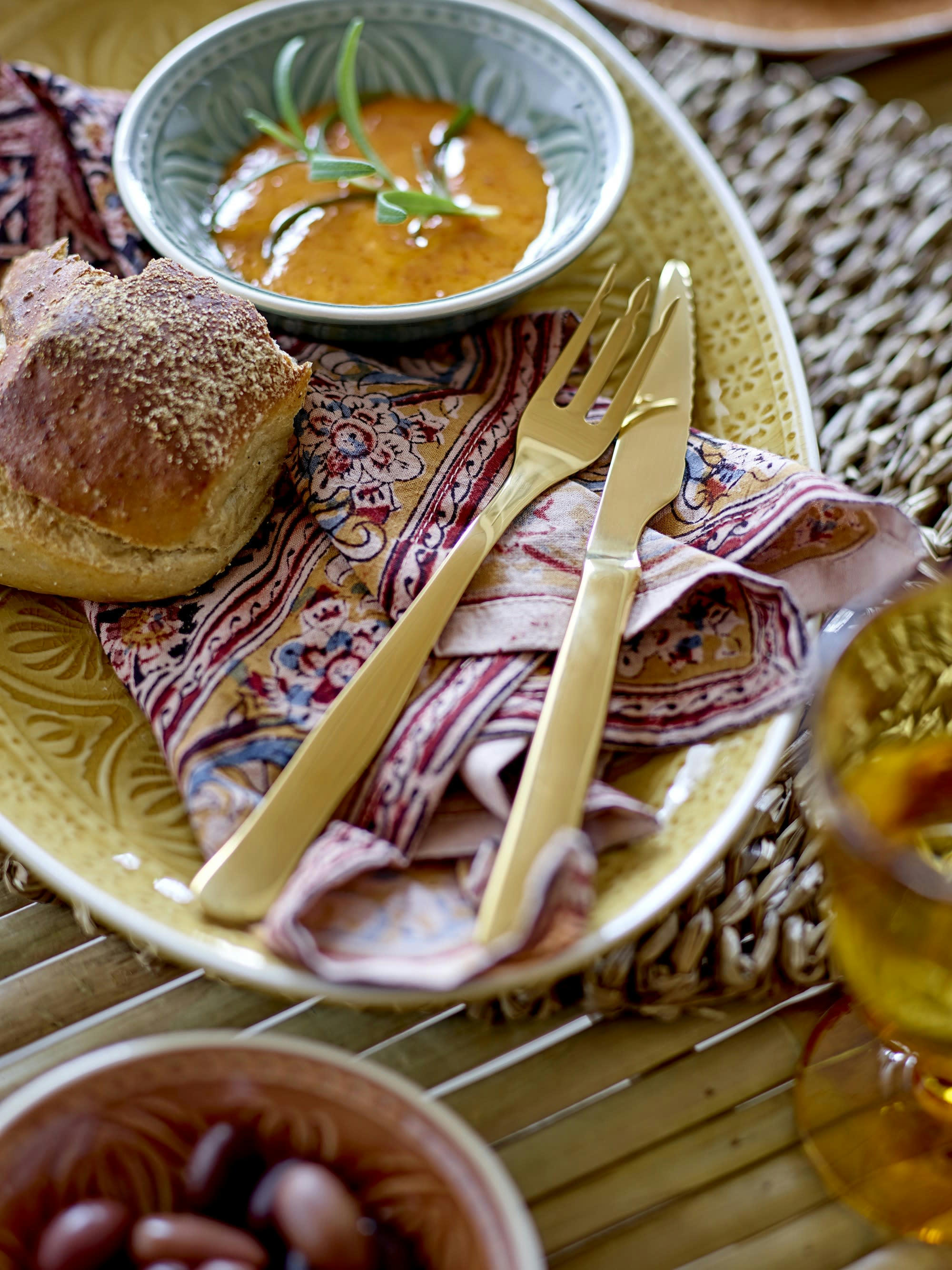 NILL - Serviette de table en coton rouge